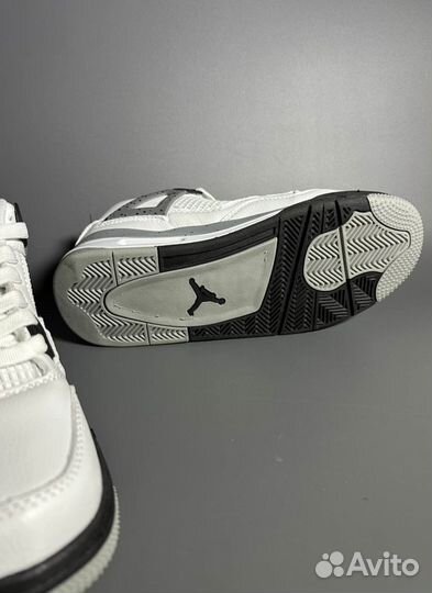 Кроссовки Air Jordan 4 White Oreo Люкс