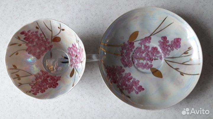 Чайная пара из фарфора