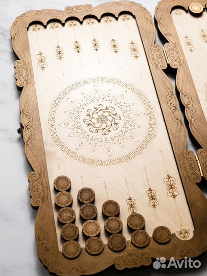 Нарды ручной работы большие 50 см