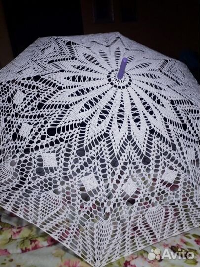 Вязаный зонт зонт