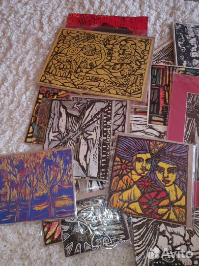 Картина Mona Ruth линогравюра Графика Коллекция