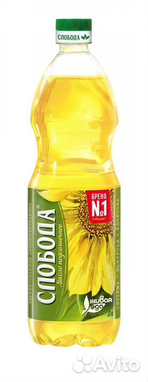 Масло подсолнечное Слобода 1 л
