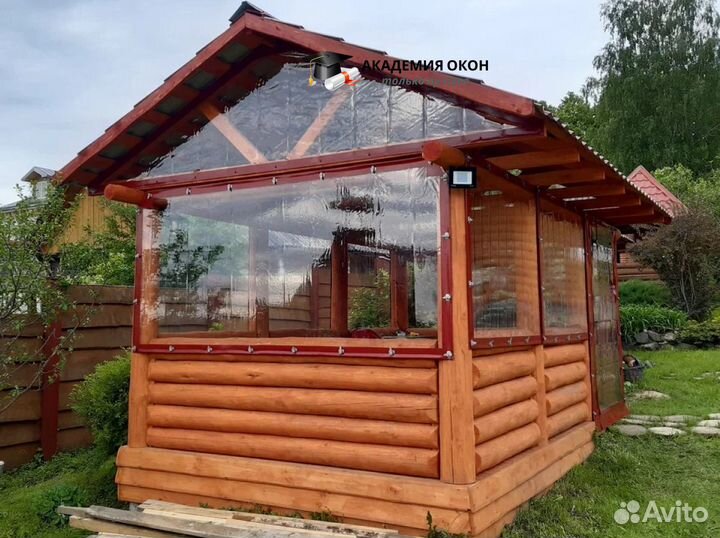 Мягкие окна пвх для беседки