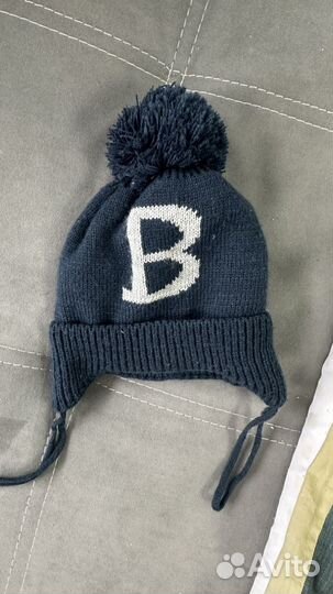 Шапка весенняя для мальчика 6 мес-1,5 года