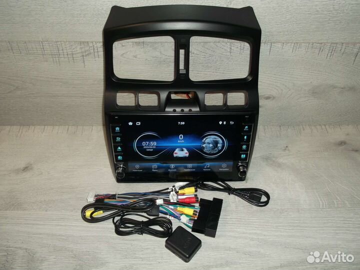 Магнитола Hyundai Santa Fe SM Android с кнопками