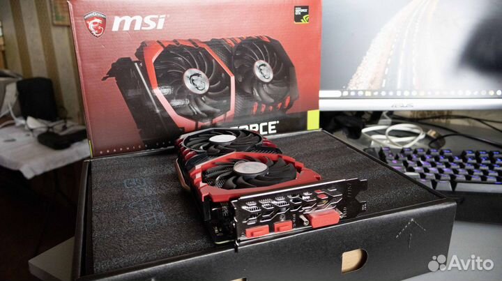 Видеокарта MSI GeForce GTX 1050 Ti gaming X 4G