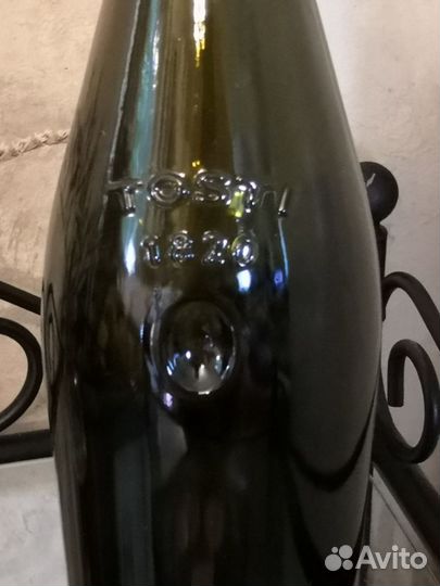 Бутылка стеклянная оливковая tosti 1820 (декор)