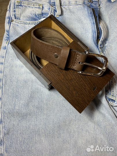 Ремень мужской ручной работы (натуральная кожа)
