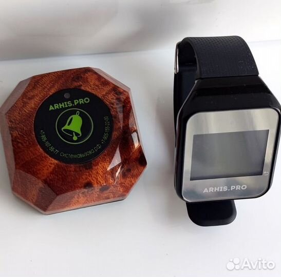 Кнопка вызова официанта с часами-пейджером