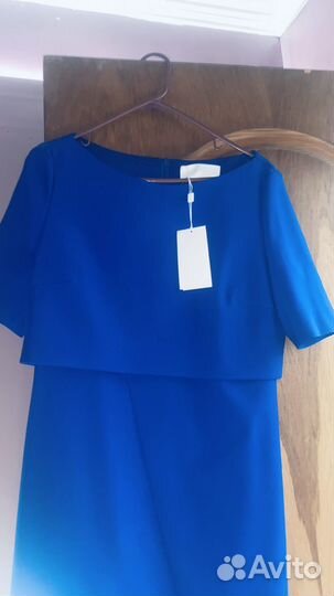 Платье Boss синее электро новое