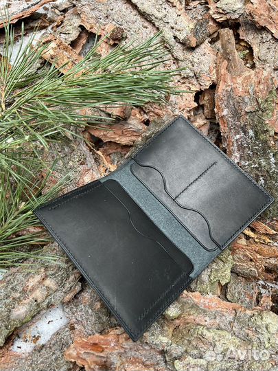 Обложка для документов натуральная кожа