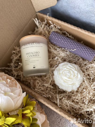 Свечи ароматические ручной работы.Подарочный набор