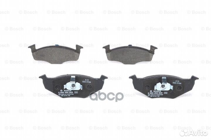 Колодки тормозные дисковые перед 0986494005