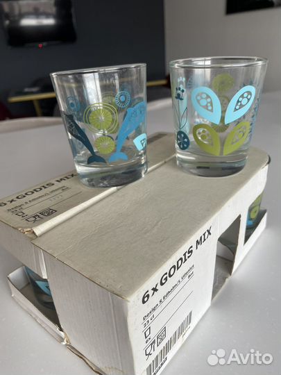 Стаканы Икеа Godis Mix новые