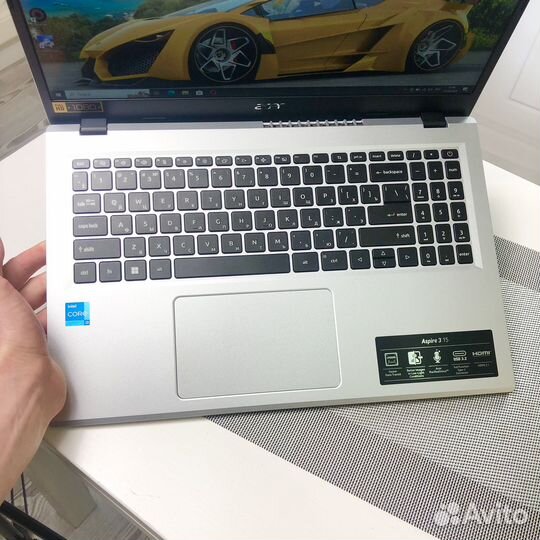 Быстрый ноутбук Acer/2023г/i3-N305- 8 ядер/8гб/IPS