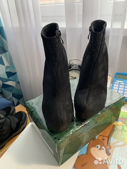 Ботильоны замшевые