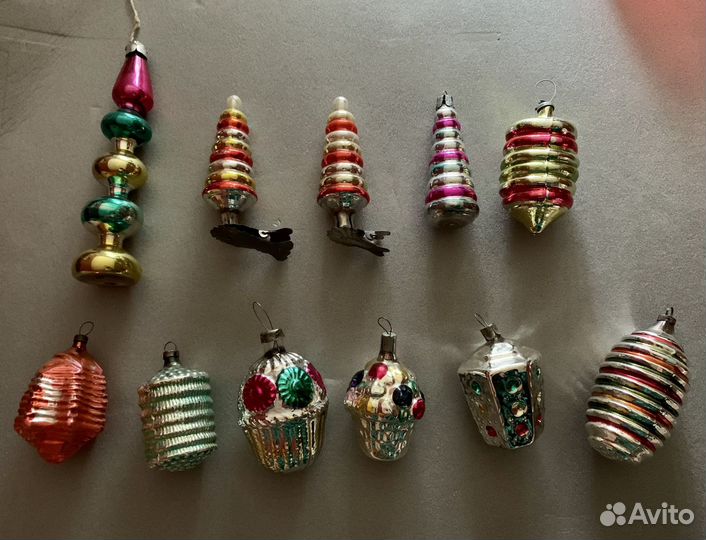 Елочные игрушки СССР винтаж