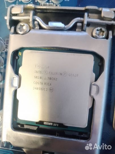 Материнская плата с процессором и памятью 1155