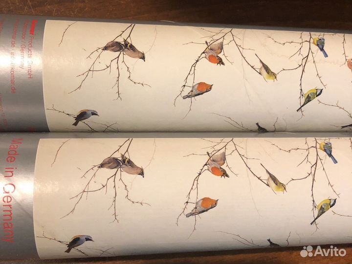 Фотообои птички новые в рулоне