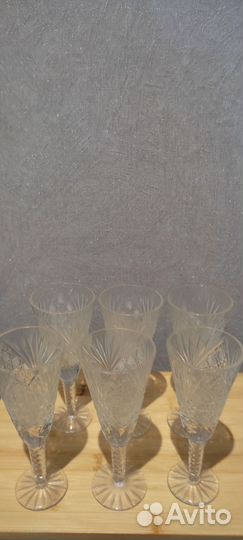 Рюмки, бокалы,фужеры хрусталь