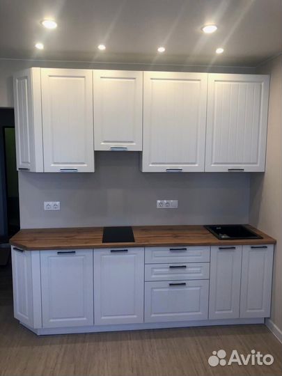 Кухня белая в студию Доставка 1 день