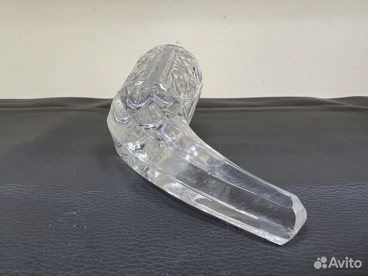 Рог хрустальный гранёный