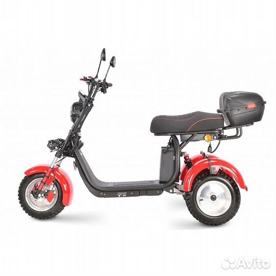 Электроскутер white siberia ikra 5000W (красный)