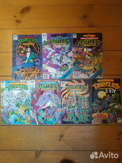 Комиксы : Черепашки ниндзя из 90х