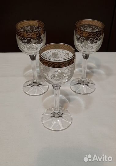 Бокалы хрустальные и стеклянные СССР