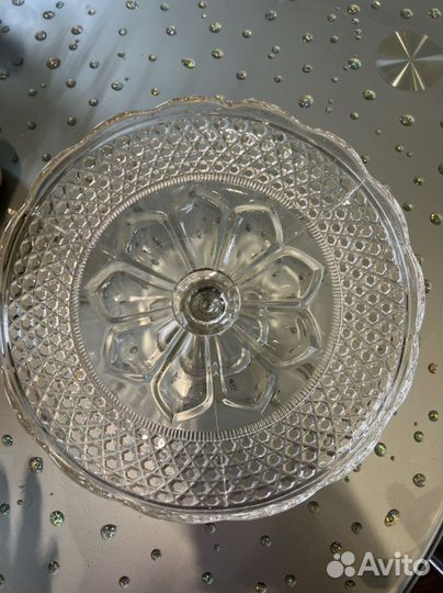 Ваза для фруктов на ножке СССР