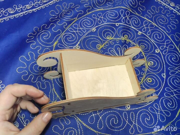 Сани дерев.заготовка для декупажа 19*7(11*7)