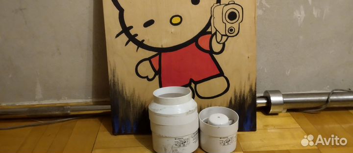 Два канальных вентилятора и картина кошкиотдельно)