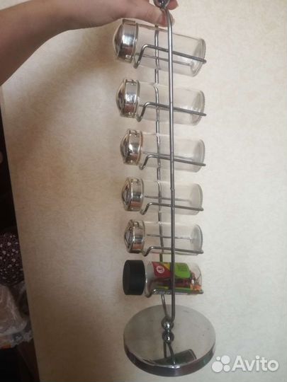 Набор для специй стойка баночки