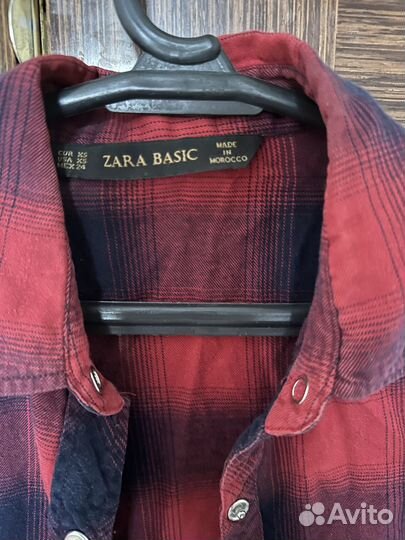 Рубашка в клетку zara
