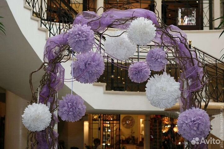 Помпоны из бумаги