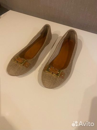 Балетки из льна 39