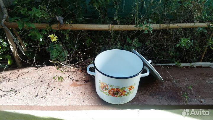 Кастрюля эмалированная 5 литров