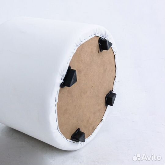 Пуфик цилиндр белый