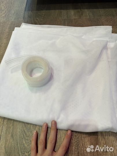 Тюль ткань для штор белая