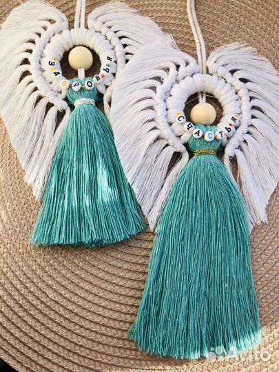 Ангелочки подвесы с пожеланиями