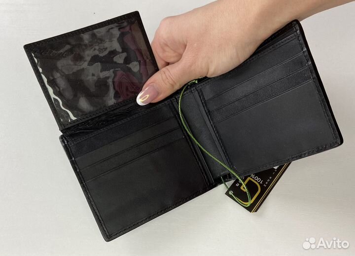 Кошелек портмоне мужской из натуральной кожи кроко