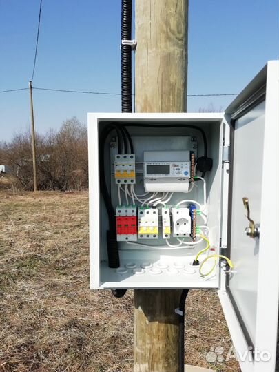 Электричество к участку. Опоры лэп. Проекты