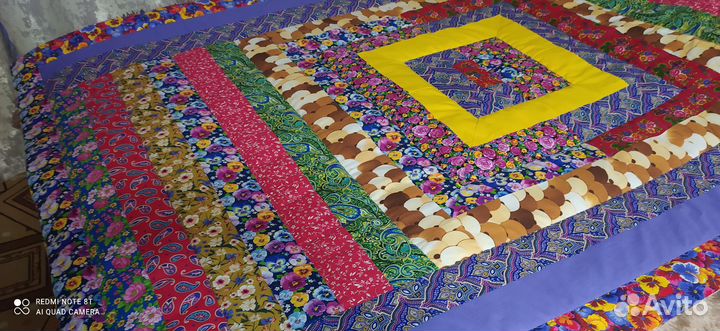 Лоскутное одеяло ручной работы