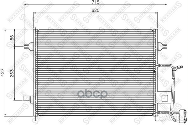 10-45399-SX радиатор кондиционера Audi A6 2.7i