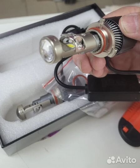 Лед лампы h7 с линзой