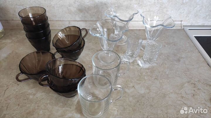 Посуда чайник сервиз рюмки бокалы кружки