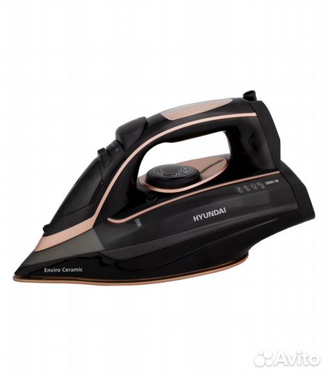 Утюг Hyundai H-SI01338, черный, золотистый