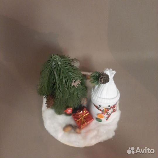 Поделки новогодние, снеговик, елка