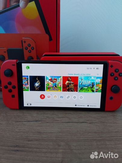 Новый Прошитый Nintendo Switch oled Mario Red Edit