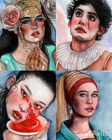 Картина акварель